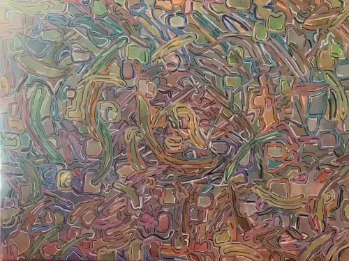 Dessin Damiers revisités 40 x 30
