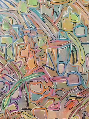 Dessin Damiers revisités 40 x 30