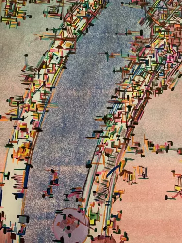 Peinture Migrations 100 x 73